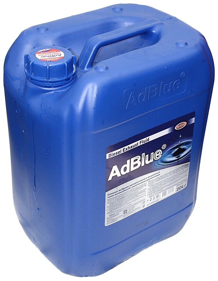 Жидкость для системы SCR дизельных двигателей AdBlue Sintec 20л